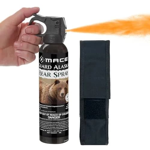 Mace Bear Spray Guard Alaska 9 oz | Long Range Wildlife Deterrent with Holster thumbnail 1