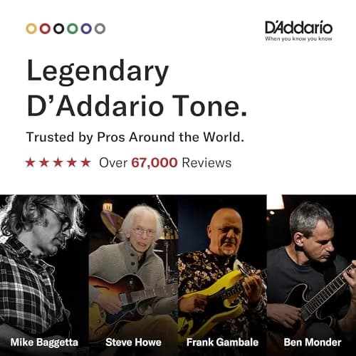 D'Addario EJ12 80/20 Bronze Acoustic Guitar Strings, Medium 13-56 Gauge Set | Bright Tone & Crisp Projection thumbnail 3