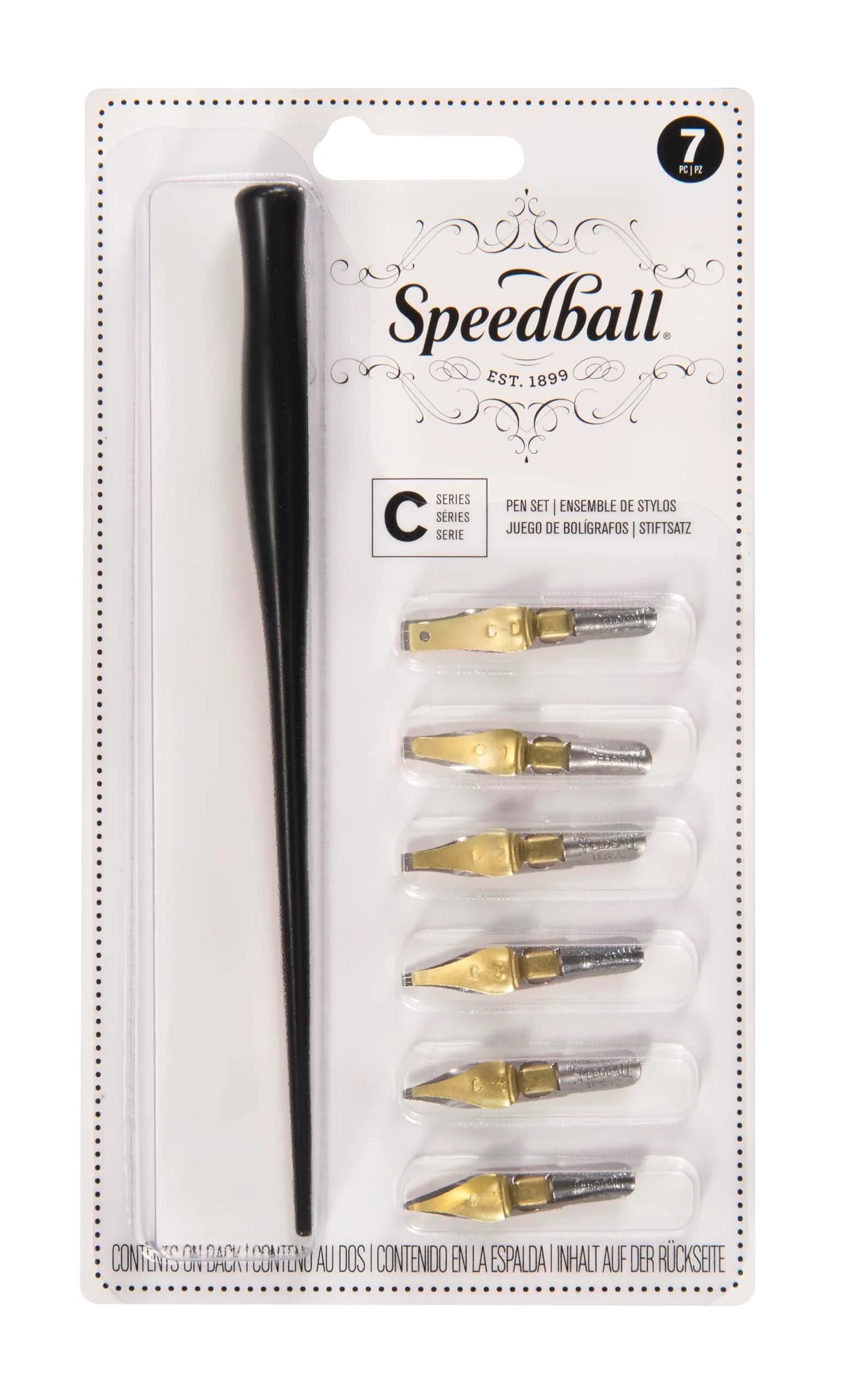 Speedball Mapping Pen Set, 6 Pen Points & 2 Holders | Technical Drawing & Drafting — Calligraphy Pen Sets