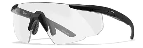 Wiley X Saber Advanced Tactical Safety Glasses | Impact-Resistant UV Protection, ANSI Z87.1+ (Matte Black, Clear Shields) thumbnail 1