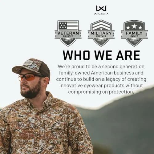 Wiley X Saber Advanced Tactical Safety Glasses | Impact-Resistant UV Protection, ANSI Z87.1+ (Matte Black, Clear Shields) thumbnail 9