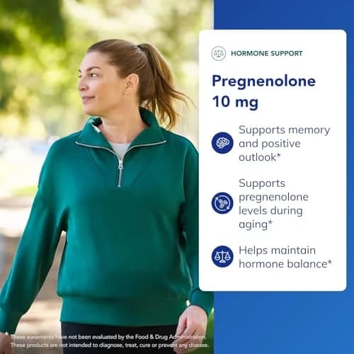 Pure Encapsulations Pregnenolone 10 mg Capsules (60 Count) | Supports Memory & Hormone Balance thumbnail 3