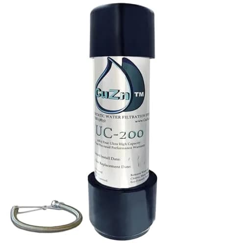 CuZn UC-150 Under Sink Water Filter 2.27 kg (3.5 lb) | Reduces PFAs, Lead, Chlorine — 5 Year Filter Life