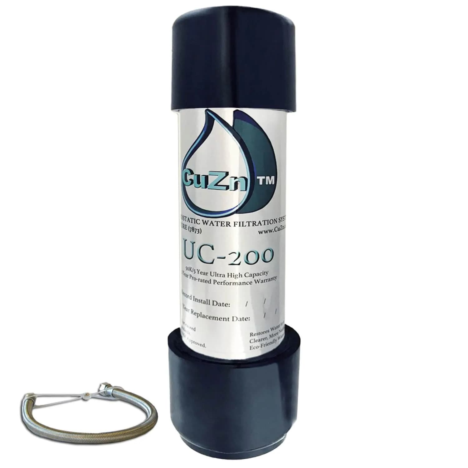 CuZn UC-150 Under Sink Water Filter 2.27 kg (3.5 lb) | Reduces PFAs, Lead, Chlorine — 5 Year Filter Life thumbnail 1
