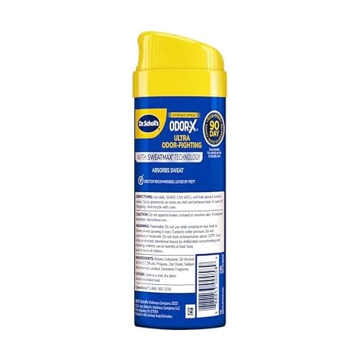 Dr. Scholl's Odor-X Odor-Fighting Spray Powder 138.9ml (4.7 Fl Oz) | All-Day Odor Protection & Sweat Absorption thumbnail 7