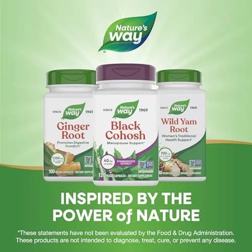 Nature's Way Black Cohosh Supplement for Women 120 Count thumbnail 7