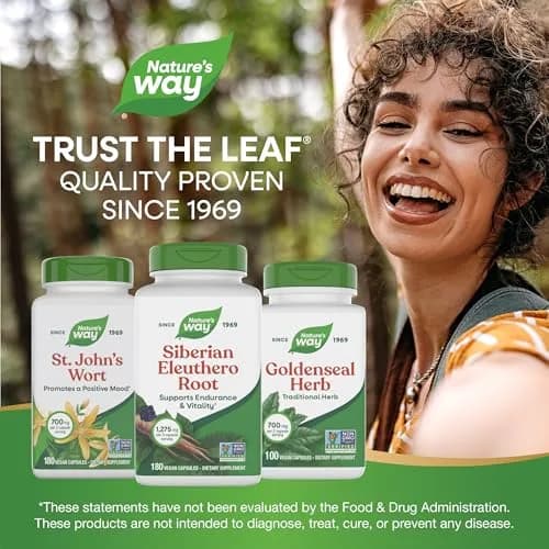 Nature's Way Siberian Eleuthero Root Capsules 180 Count (180 Count) | Adaptogen for Endurance and Vitality thumbnail 7