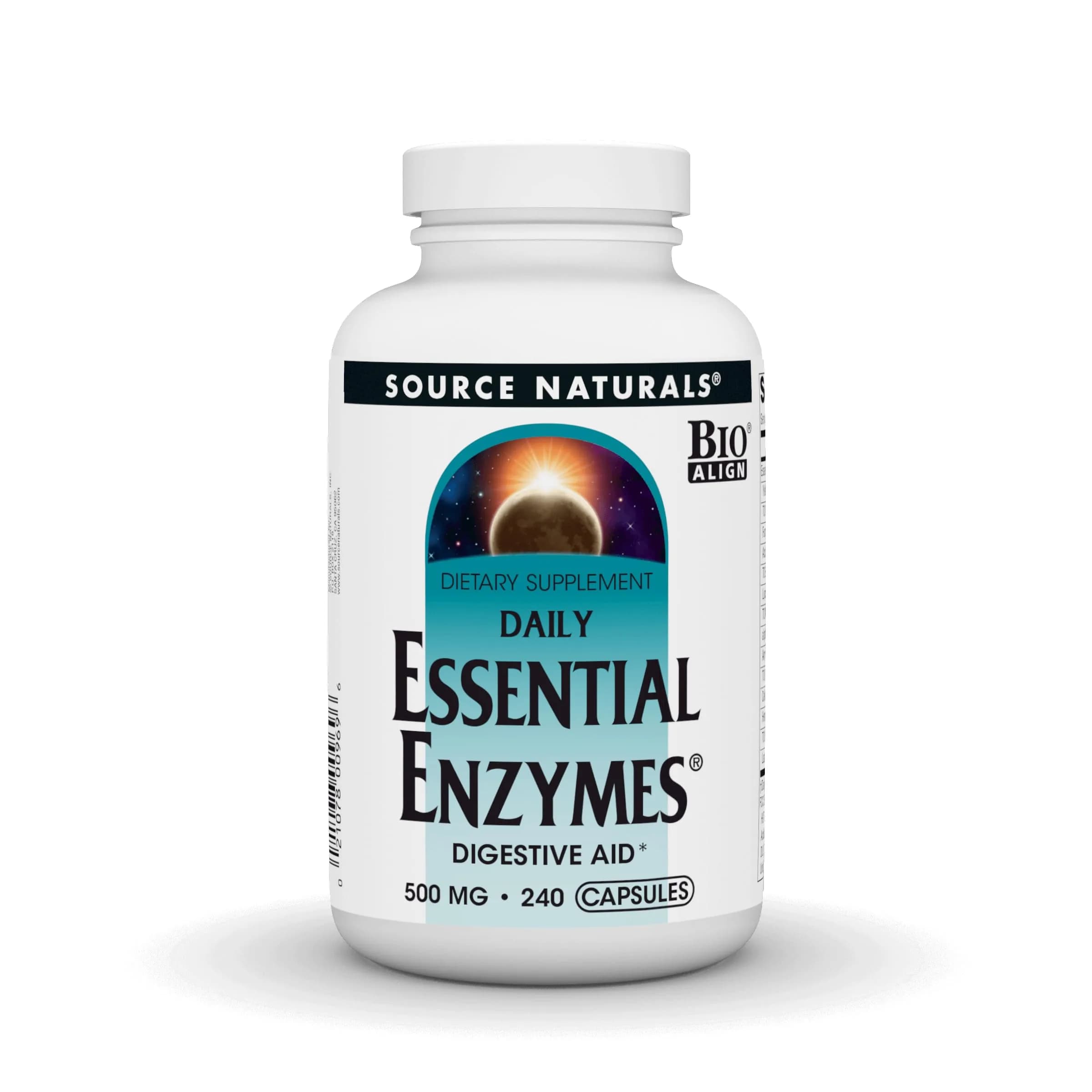 Source Naturals Essential Enzymes Digestive Aid* - 500mg | Digestive Support for Optimal Nutrition - main product image