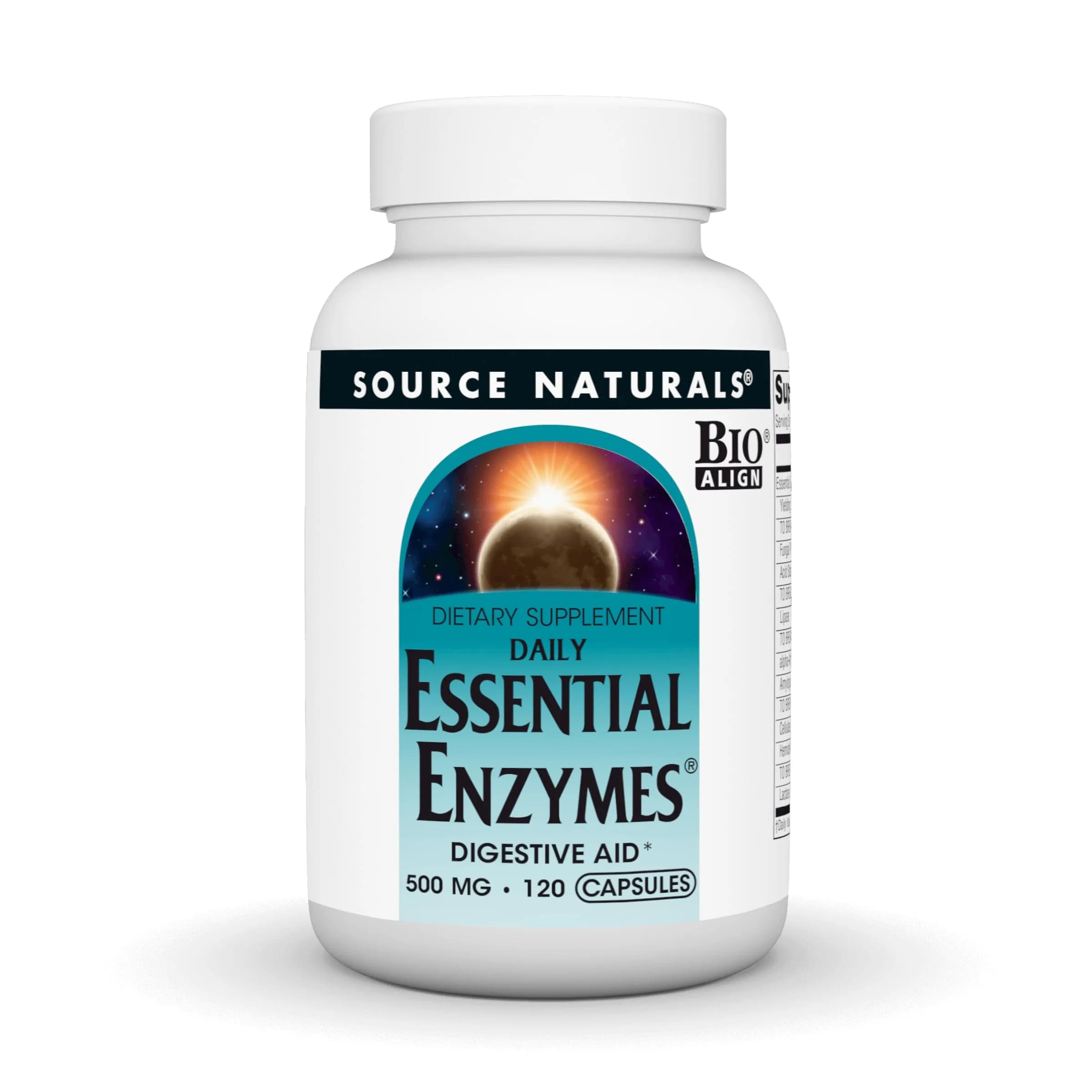 Source Naturals Daily Essential Enzymes, 500 mg | Digestive Support & Nutrient Absorption