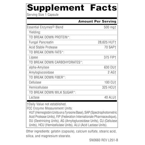 Source Naturals Daily Essential Enzymes, 500 mg | Digestive Support & Nutrient Absorption thumbnail 2