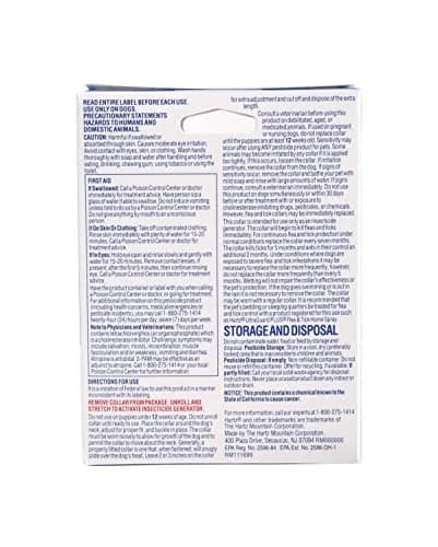 Hartz UltraGuard Flea & Tick Collar for Dogs & Puppies, White, 7-Month Protection | 20 Inch Neck thumbnail 2