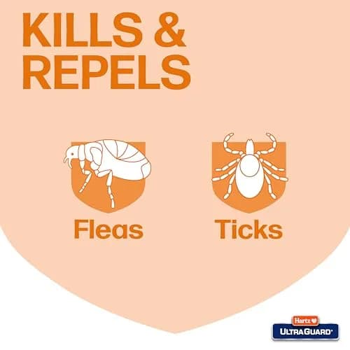 Hartz UltraGuard Flea & Tick Collar for Dogs & Puppies, White, 7-Month Protection | 20 Inch Neck thumbnail 3