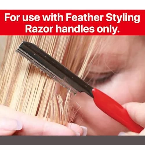Feather Texturizing Razor Blades 10 Pack | Precision Hair Volume & Style thumbnail 7