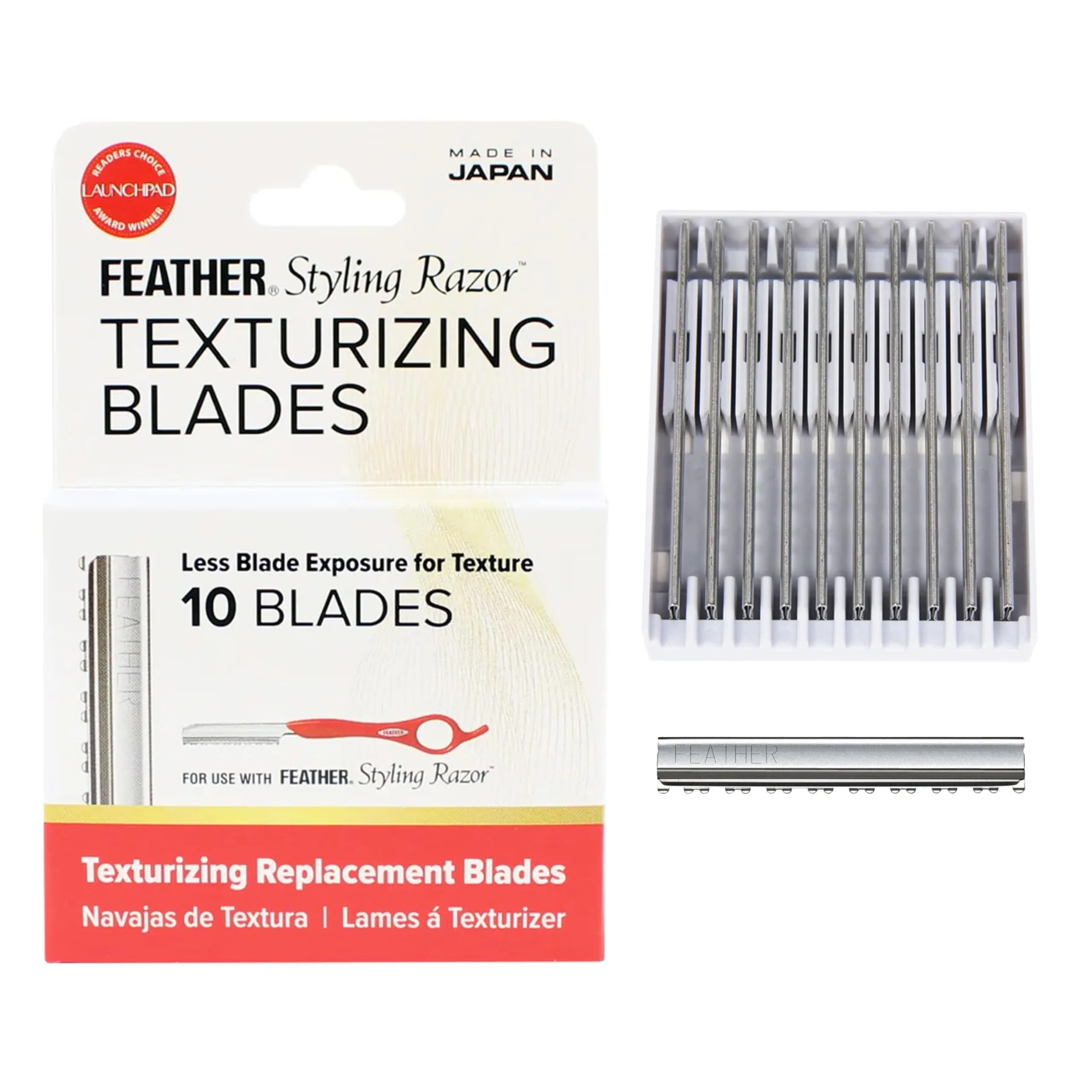 Feather Texturizing Razor Blades 10 Pack | Precision Hair Volume & Style - main product image