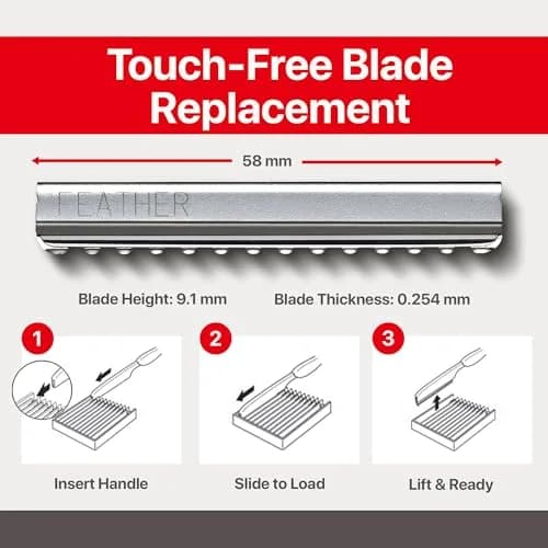 Feather Styling Razor Blades - Hair Cutting Replacement Pack 10 Ct | Precision Japanese Blades for Salon & Home Use thumbnail 3