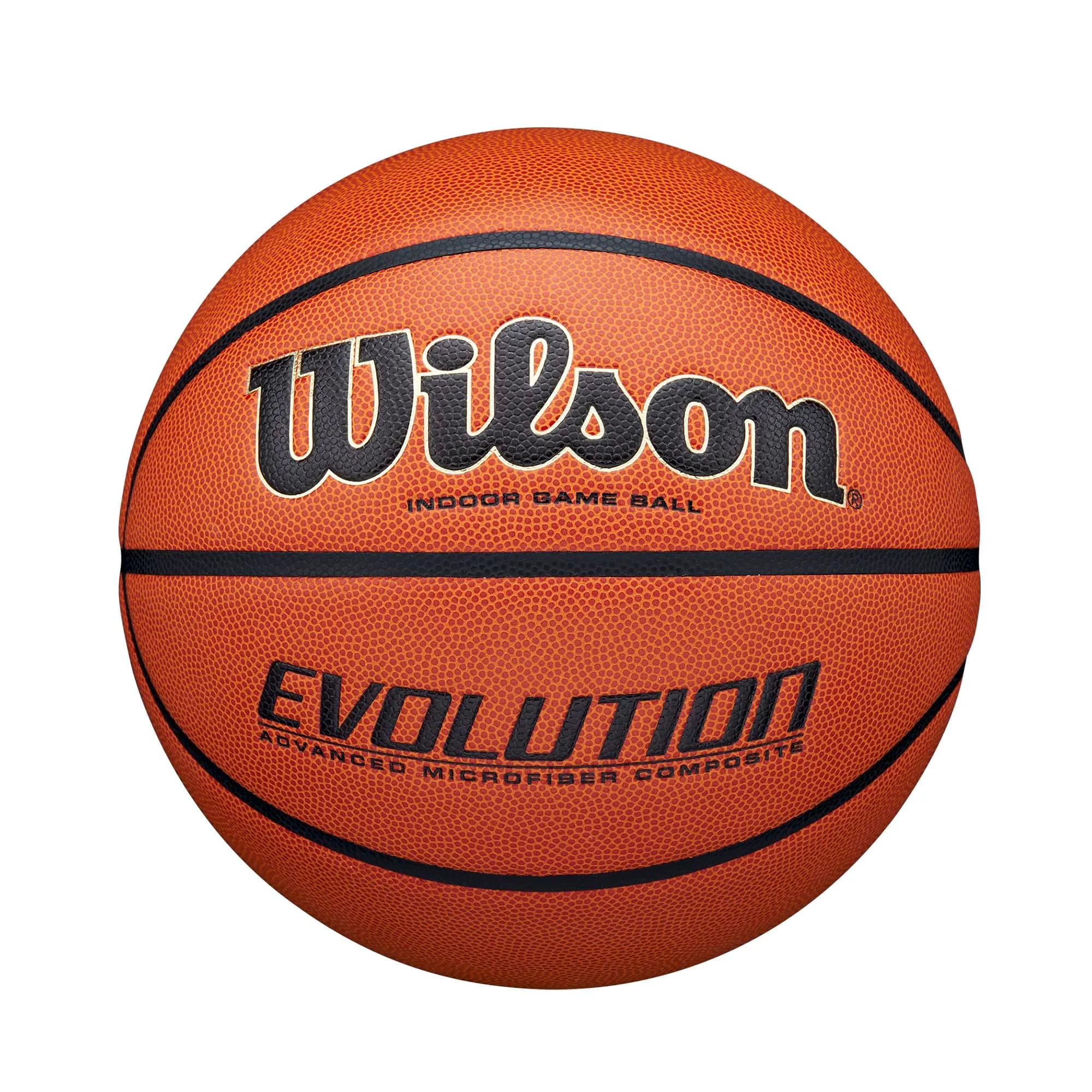 Wilson Evolution Game Basketball - Size 5 (27.5") | NFHS Approved Indoor Play — Brown - Game Ball