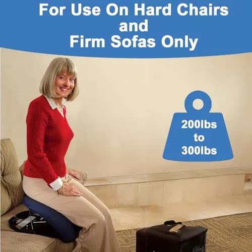 Carex Upeasy Seat Assist Plus | Portable Self-Powered Lifting Seat Cushion Supports 340 lbs thumbnail 4