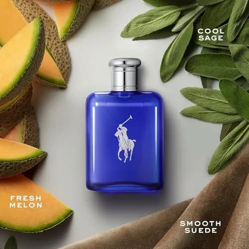 Ralph Lauren Polo Blue Eau de Toilette 2.5 Fl Oz | Fresh Aquatic Fragrance for Men thumbnail 2