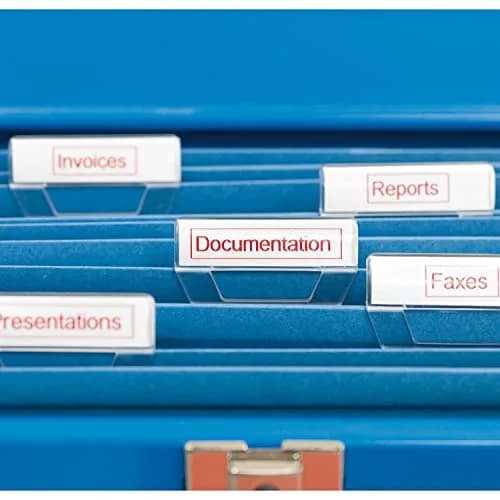 DYMO D1 Label Tape, Red on White, 12mm x 7m Roll | Authentic Belgium-Made Labeling Tape thumbnail 9