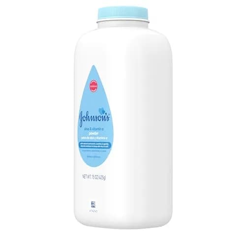 Johnson's Baby Powder with Cornstarch, Aloe & Vitamin E, 425 ml (15 oz) | Gentle Moisture Absorption for Delicate Skin thumbnail 7