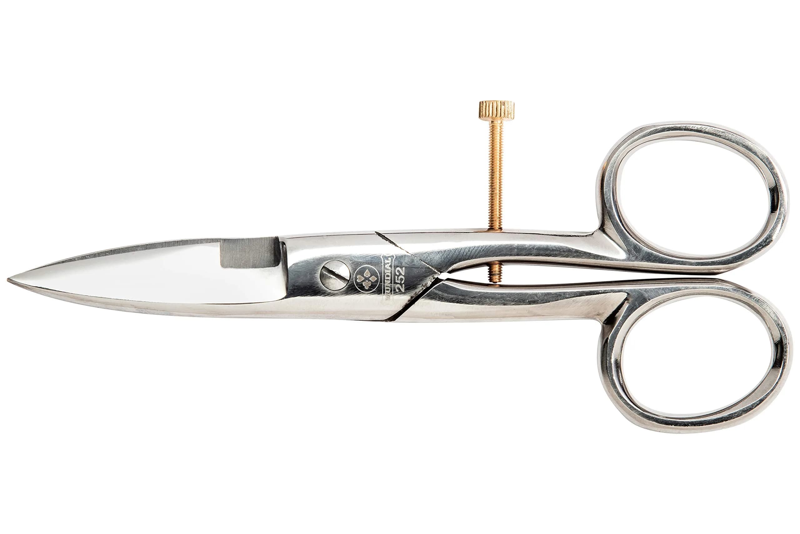 Mundial Buttonhole Scissors – Adjustable Sewing Scissors for Cutting Buttonholes, Dressmaking, Quilting & Craft Projects – 4.5" Stainless Steel Tool — Silver