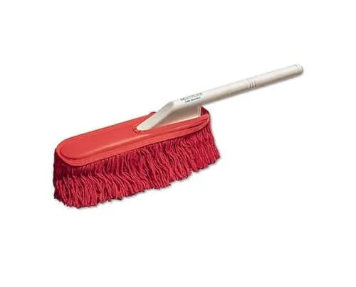 California Car Duster Standard Model with Plastic Handle and Red Wax Treated Cotton Mop 62443 | Dust Removal Tool for Cars thumbnail 1