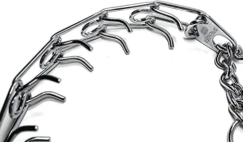 Herm Sprenger Chrome Plated Steel Training Prong Collar with Quick Release Snap for Dogs (25in/63cm x 4mm) (Neck Size Up to 21in/53cm) thumbnail 5