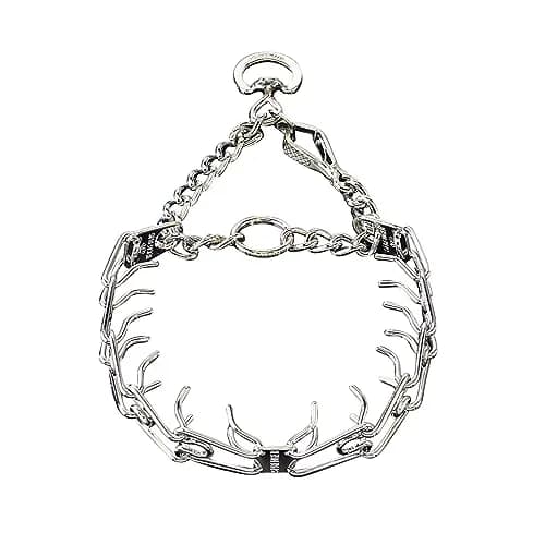 Herm Sprenger Chrome Plated Steel Training Prong Collar with Quick Release Snap for Dogs (25in/63cm x 4mm) (Neck Size Up to 21in/53cm) thumbnail 7