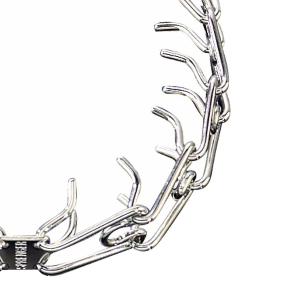 Herm Sprenger Chrome Plated Steel Training Prong Collar with Quick Release Snap for Dogs (25in/63cm x 4mm) (Neck Size Up to 21in/53cm) thumbnail 9