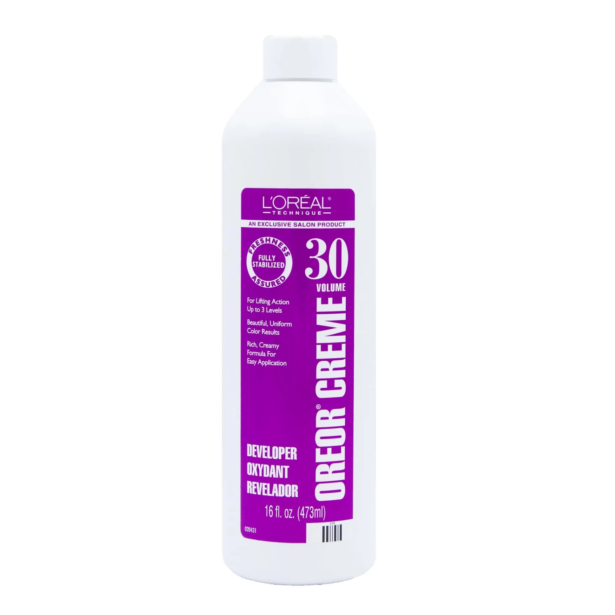 L'Oréal Technique Oreor 30 Volume Creme Developer 473ml (16 Fl Oz) | Professional Hair Lightening & Coloring — 30 Developer_16 Ounce