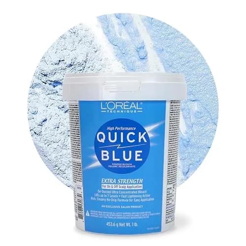 L'OREAL TECHNIQUE Quick Blue High Performance Powder Lightener 16oz | No Drip, Fast & Bright Results thumbnail 1