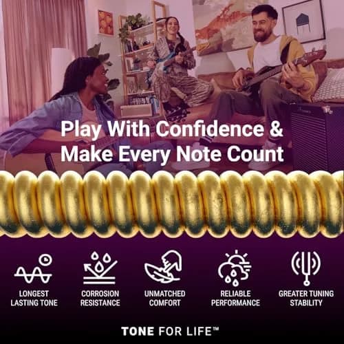 Elixir Phosphor Bronze NANOWEB Acoustic Guitar Strings Light 12-53 Set | Longest-Lasting Tone thumbnail 4