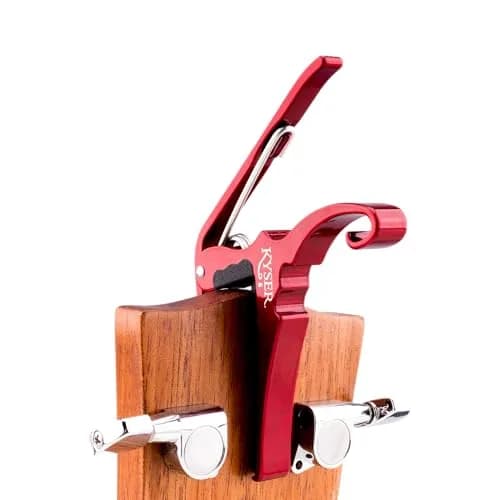 Kyser Quick-Change Guitar Capo for 6-string Acoustic Guitars, Ruby Red, KG6RA | Professional Quality Aluminum thumbnail 4