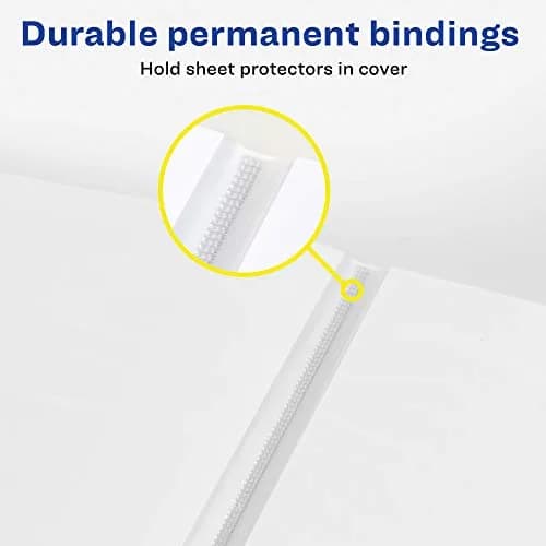 Avery Flexi-View Presentation Book, Clear Front Window, 24 Non-Stick Pages, Black Cover | Professional Document Organizer thumbnail 4