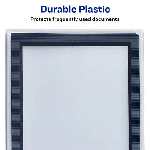 Avery Flexi-View Presentation Book, Clear Front Window, 24 Non-Stick Pages, Black Cover | Professional Document Organizer thumbnail 5