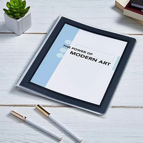 Avery Flexi-View Presentation Book, Clear Front Window, 24 Non-Stick Pages, Black Cover | Professional Document Organizer thumbnail 3