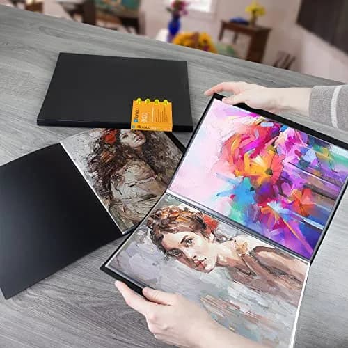 Itoya Art Profolio Expo Presentation/Display Book 9 x 12 inches | 12 Sleeves, Black, Acid-Free Pages thumbnail 6