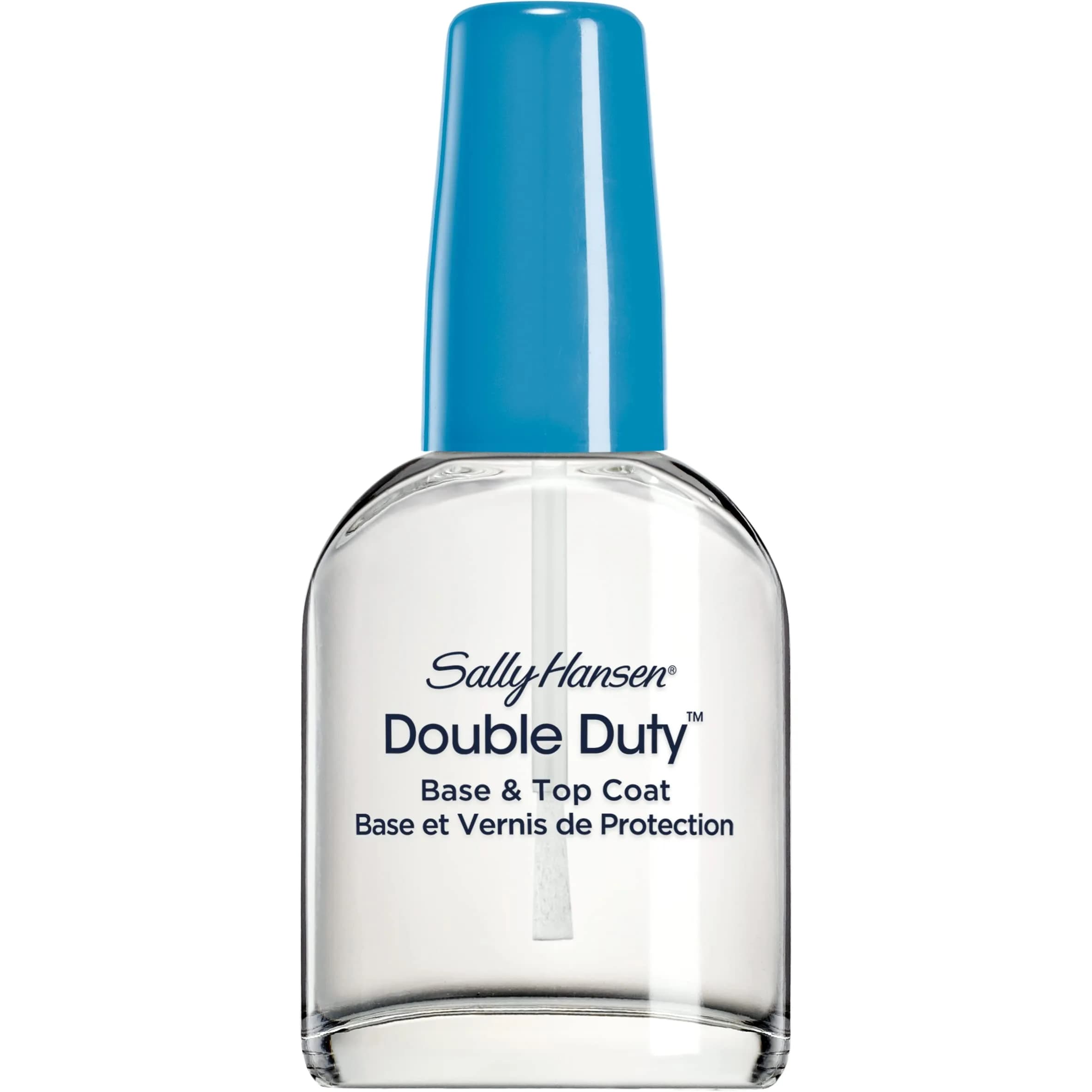 Sally Hansen Double Duty Base and Top Coat 13ml (0.45 Fl Oz) | Chip-Resistant Shine & Strength