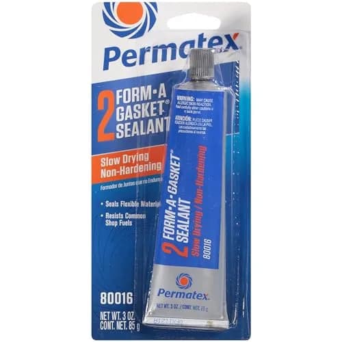 Permatex Form-A-Gasket #2 Sealant 80016 Blue 81ml (3 Fl Oz.) | Slow-Drying Non-Hardening for Gaskets thumbnail 1
