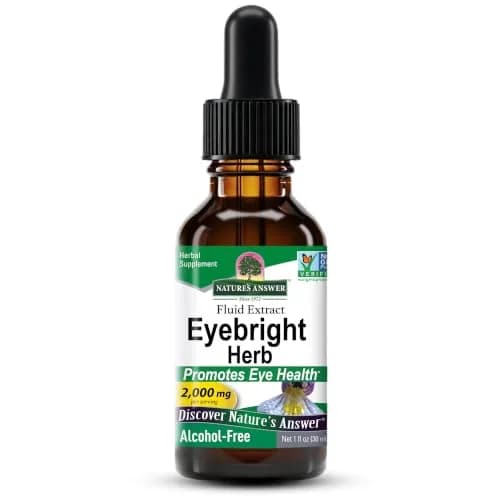 Nature's Answer Eyebright 2000 mg, 1 oz | Alcohol-Free Extract for Eye & Respiratory Support thumbnail 1