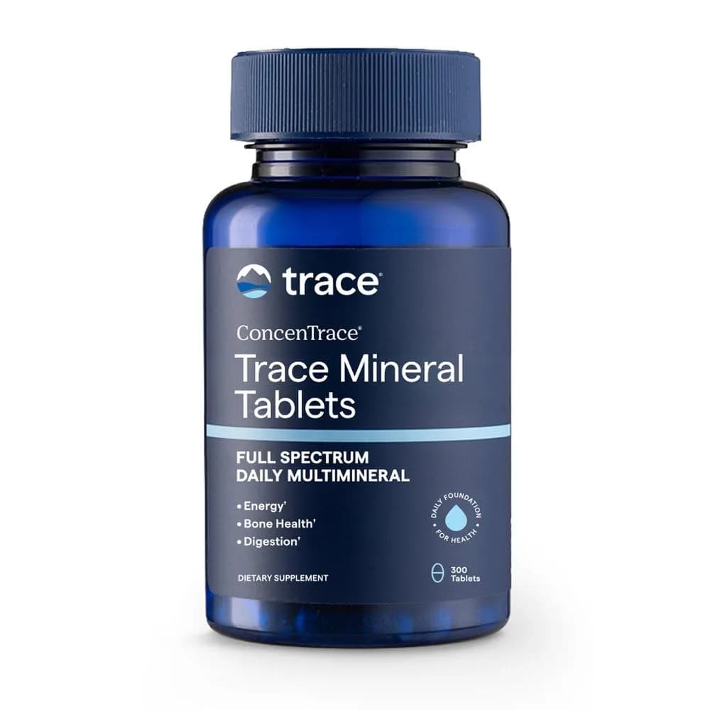 Trace Minerals ConcenTrace Ionic Trace Mineral Tablets, 300 Tablets | Supports Energy & Digestion