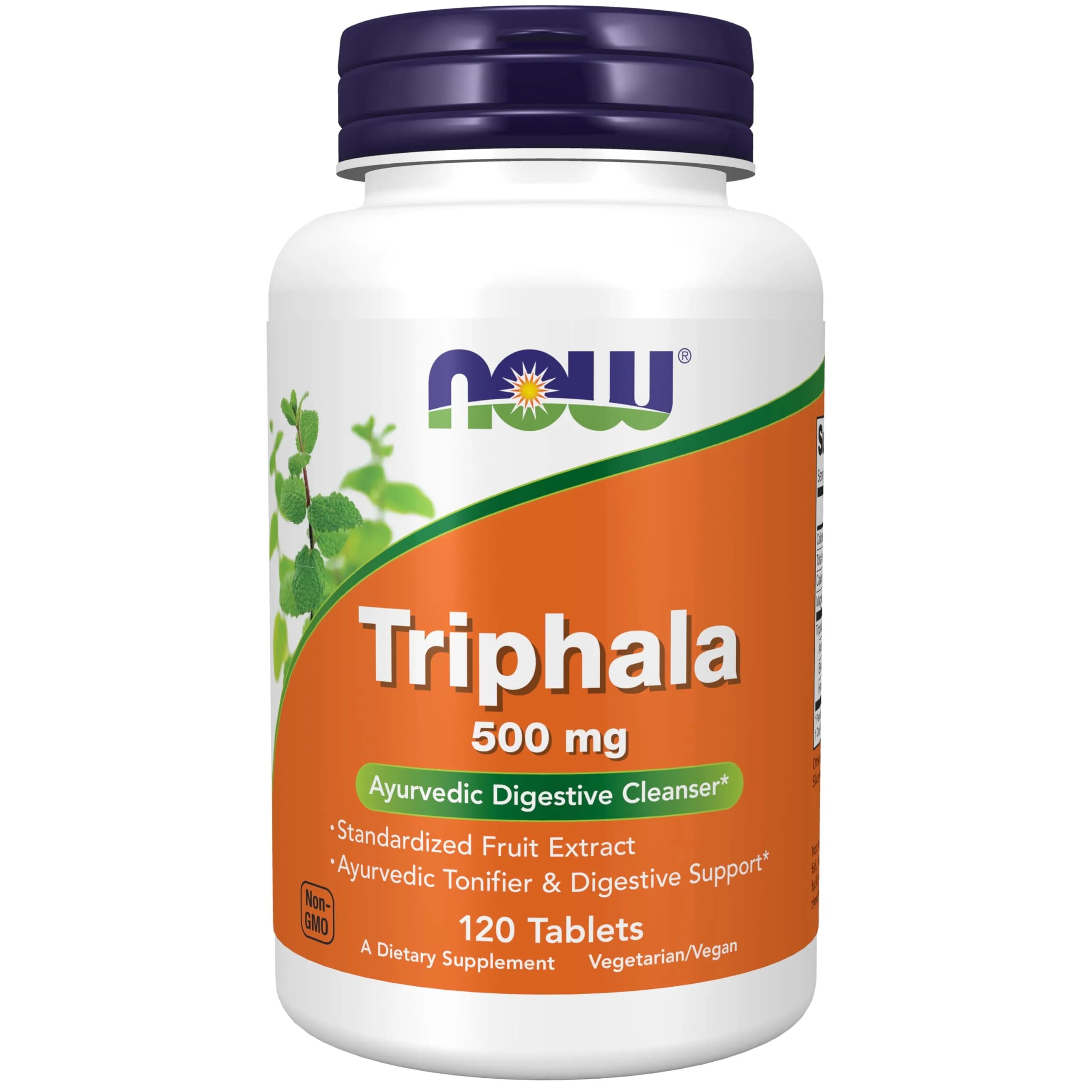 NOW Triphala 500 mg | Ayurvedic Digestive & Antioxidant Support, 120 Tabs
