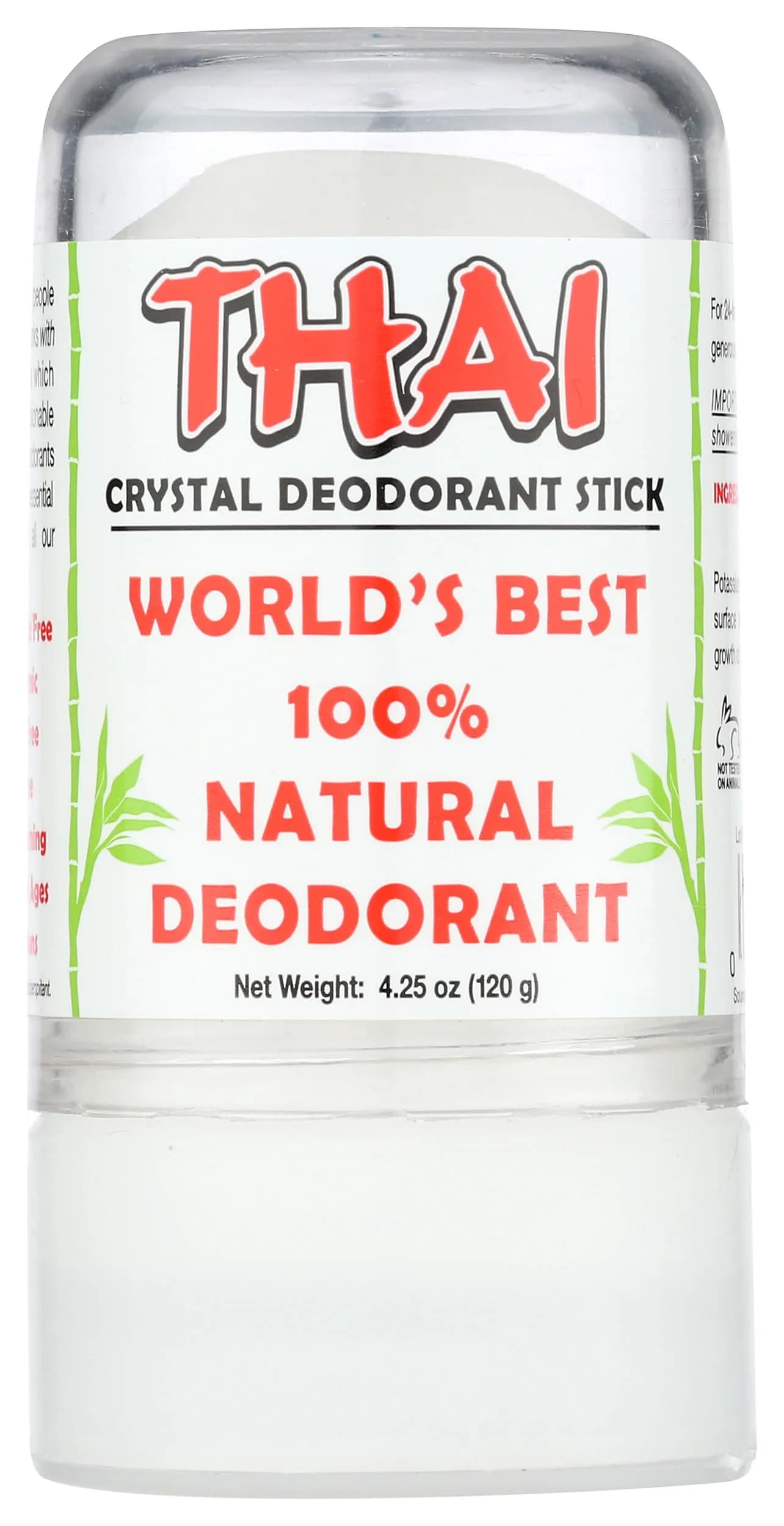 Deodorant Stones of America Unscented Crystal Deodorant Stick 120ml (4.25 OZ) | Natural Odor Protection - main product image