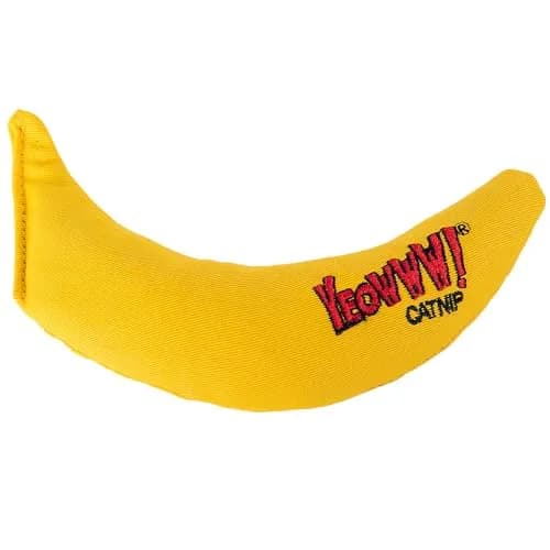 Yeowww! Catnip Chi-CAT-a Banana Toy for Cats - 7 Inches - Durable Cotton Twill - Made in the USA - Stuffed with Organically Grown Catnip thumbnail 1