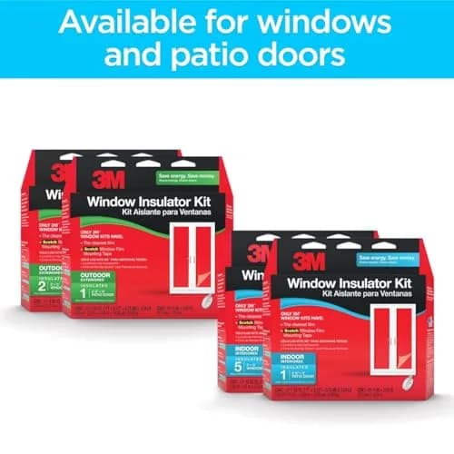 3M Indoor Window Insulator Kit - Two Pack | Energy Saving, Airtight Seal for 2 Windows thumbnail 7