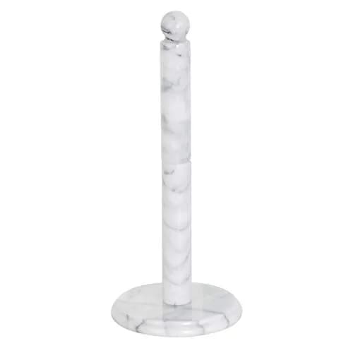 Norpro Marble Paper Towel Holder, white, 12.5" tall, 5.25" base | Elegant marble design for kitchen & dining thumbnail 1