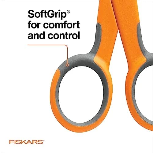 Fiskars SoftGrip Micro-Tip Scissors - 12.7cm (5 Inch) | Precision Fabric Cutting thumbnail 5