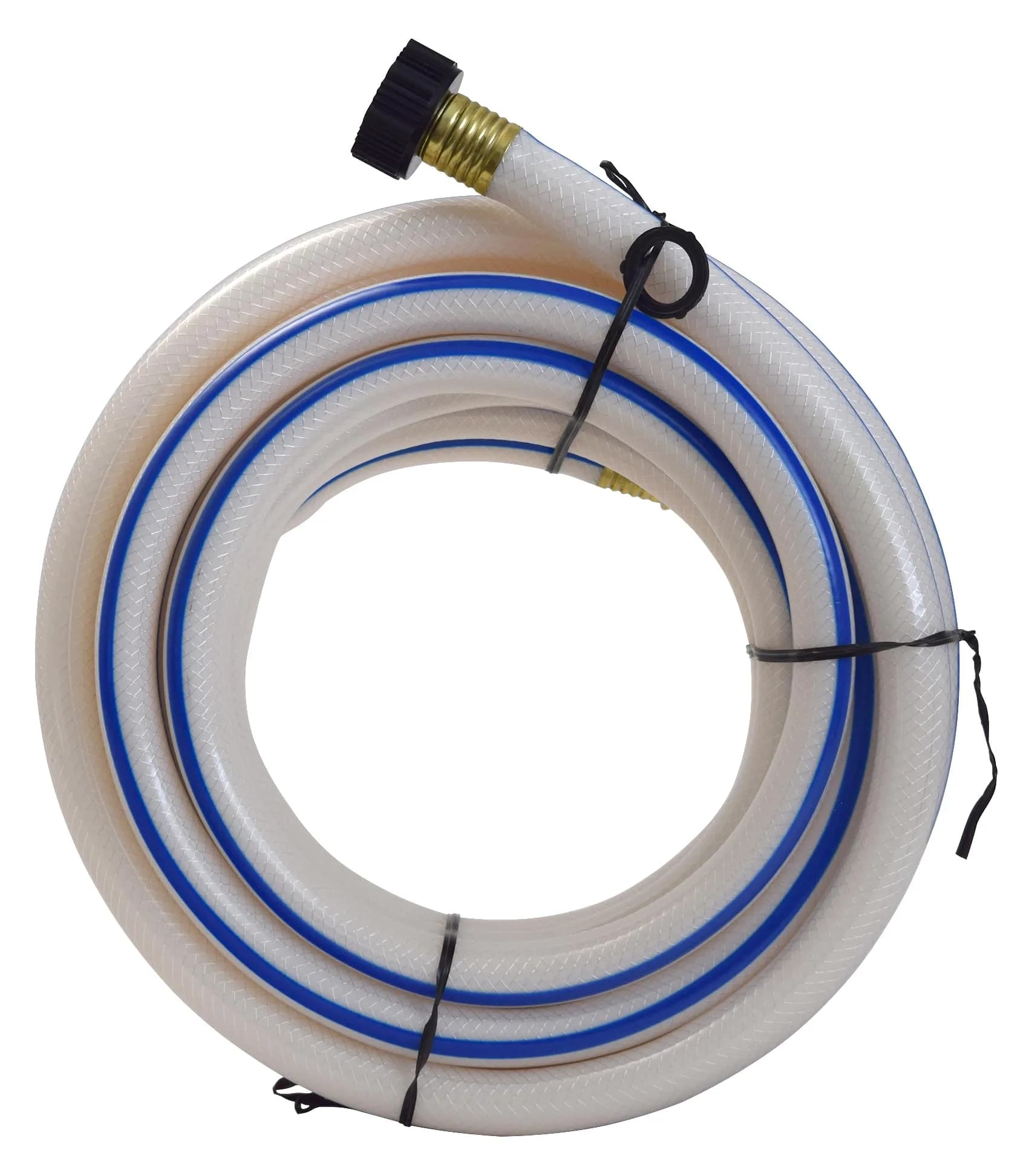 Valterra AquaFresh High Pressure Drinking Water Hose 15.88mm (5/8") x 7.62m (25') White | NSF Certified for RV Hookups — White