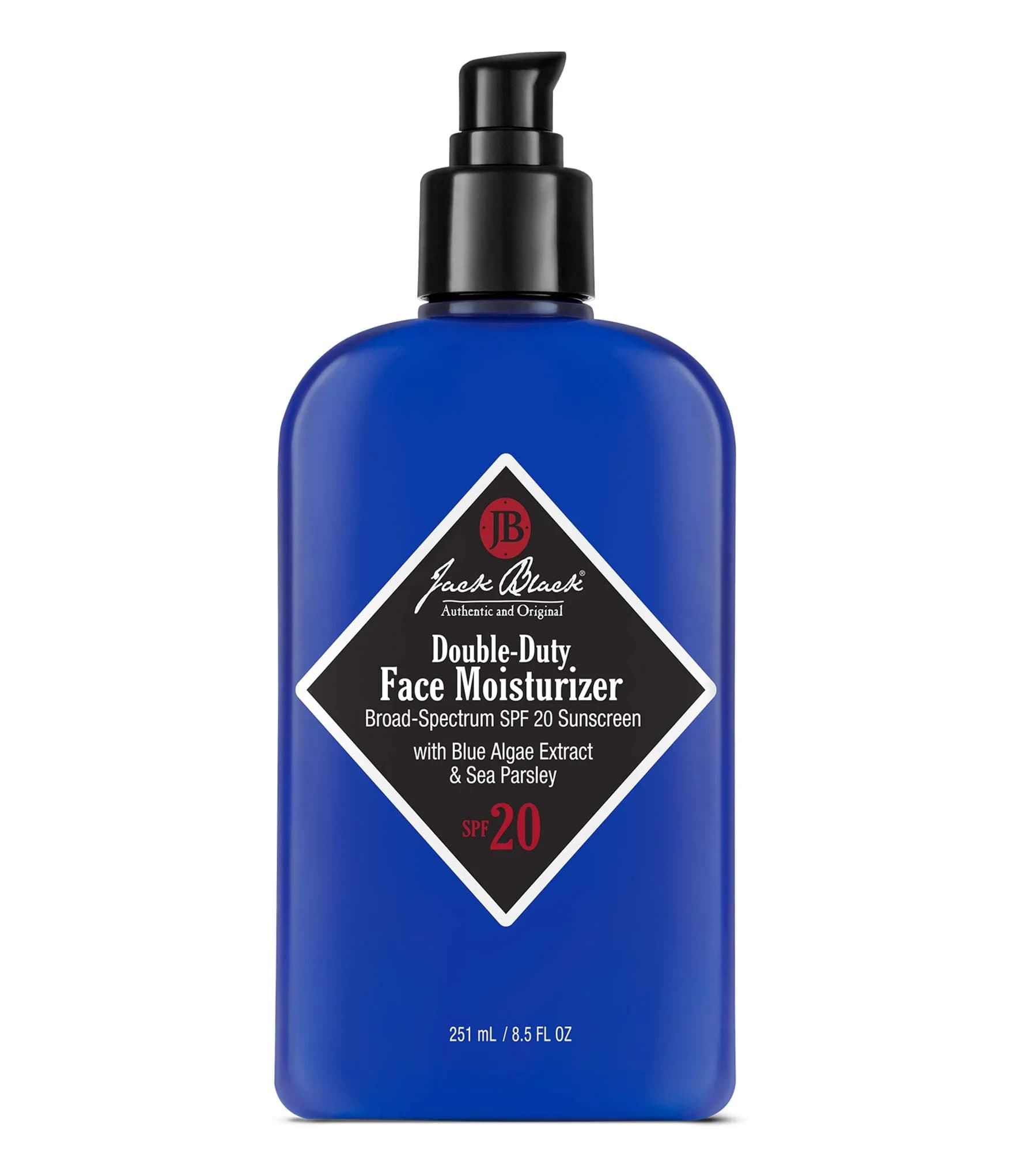 Jack Black Double Duty Face Moisturizer SPF 20 Sunscreen 99ml (3.3 Fl Oz) | Broad Spectrum UVA/UVB Protection — 8.5 Fl Oz