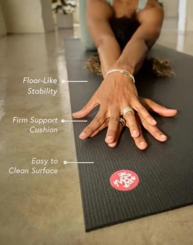 Manduka PRO Yoga Mat 6mm Thick 216cm (85") x 66cm (26") Black | Lifetime Durability & Studio Stability thumbnail 6